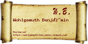 Wohlgemuth Benjámin névjegykártya